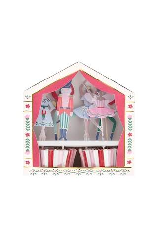Meri Meri - Nutcracker Cupcake Kiti - 24 Adet