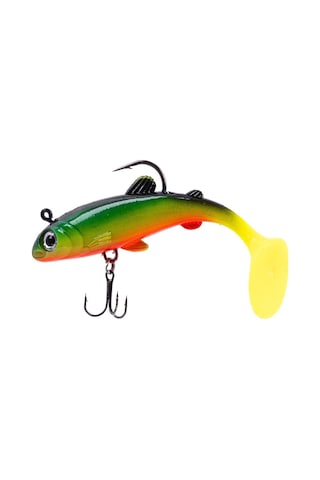 Silikon Balık - 15g 100mm - Üçlü İğneli - Fishack - Uv Boyalı - Liechen