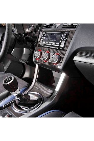 Reedark Subaru Araçları İçin 6 Vites Örgücü Kolu Kapağı - Deri Dokulu Ergonomik Tasarım - Pvc+abs Malzeme - Siyah Kapağı