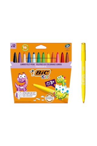 Bic Visa XL Jumbo Keçeli Boya Kalemi 12'li