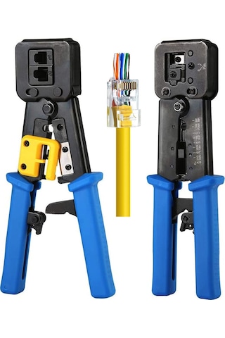 Yeni Nesil Rj45 Pense EzRj45 Sıkma Pensesi RJ11 Rj12 RJ45