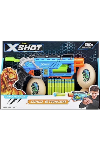 4860 X Shot Sünger Atan Dino Attack Striker Silah -sunman