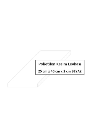 40X60X4 Polietilen Kesim Levhası Kırmızı