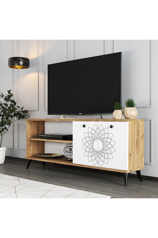 Moxen Mobilya TY4 Desenli Raflı Tv Ünitesi