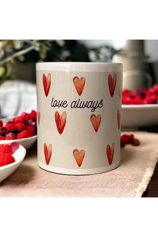 Kalpli Desen Baskılı Sublimasyon Kupa