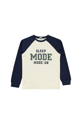 Civil Boys Mode Baskılı 10-13 Yaş Pijama Takımı - Lacivert