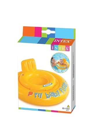 Bebek Flatörü Sarı Şişme Bebek Simidi Ayak Delikli Koltuk 70 Cm 11 Kg Wet Set Collection 56585