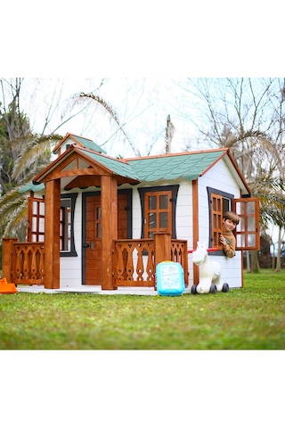 Mandu Ahşap Oyun Evi Playhouse Beylerbeyi