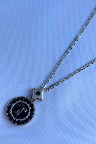 El İşçiliği Paslanmaz Çelik Zincir Erkek Kolye Metalik Gri