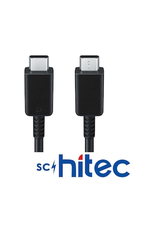 Schitec 60w Type-c To Type-c Data Ve Hızlı Şarj Kablosu Telefon, Tablet, Laptop Uyumlu Siyah Sk005