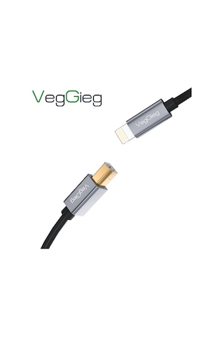 Veggieg Lightning To Mıdı Usb-b İphone İpad Uyumlu Müzik Enstrüman Kablosu