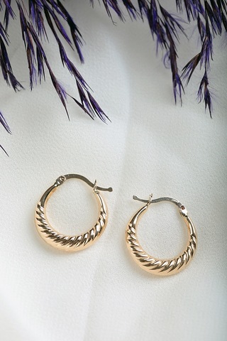 Moom Mücevherat Kadın 14 Ayar Altın Halka Küpe N11.15515