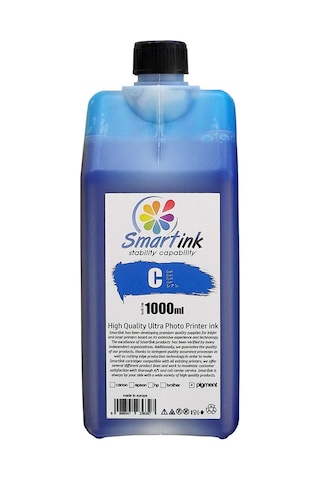 Smartink HP Uyumlu Pigment Mürekkep 1 L Mavi (H971P-H973P-H980
