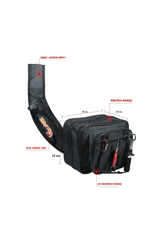 Wolfish Spin Lrf Balıkcı Çantası Siyah