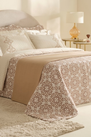 Karaca Home Luvina 8 Parça Çift Kişilik Summer Set Bej Bej