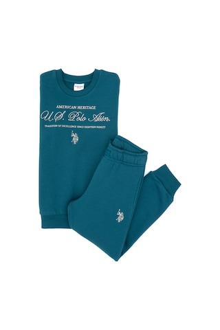 U.s. Polo Assn. Erkek Çocuk Koyu Yeşil Pijama Takım 50318686-vr101 Dark Eden