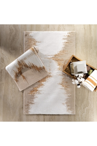 Schafer Home Natural 2 Li Pamuk Floş Banyo Paspası-gold Gold
