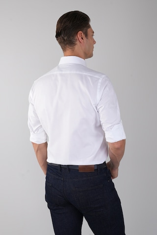 Bisse Paşa Yaka Düğmeli Regular Fit Uk Gömlek Beyaz Gmok3ps22400001 D01 Beyaz