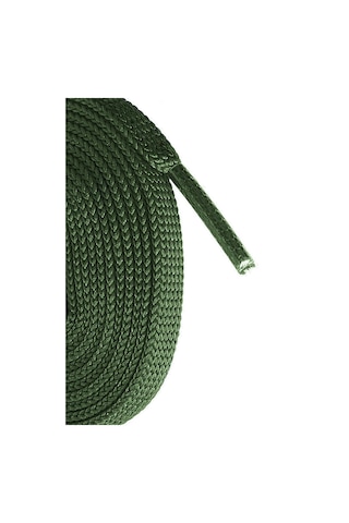 Haki Yeşil 1 Cm Kalınlığında 1 Çift Yassı Spor Ayakkabı Bağcığı Haki