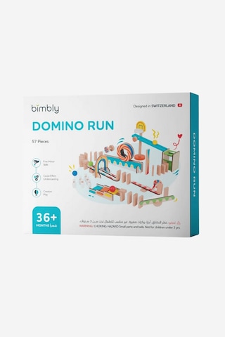 Bimbly 3+ Yaş Domino Rally Oyuncak Seti, Basketbol Ve Bowlingli, 57 Parça Eğitici Oyuncaklar