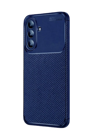 Samsung Galaxy S26 Auto Focus Karbon Kapak - Lacivert Düz Renkli