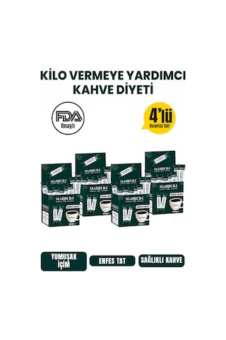 Mahbuba Hindiba Kahvesi Zayıflama Detox Diyet 4'lü 60 x 2 G