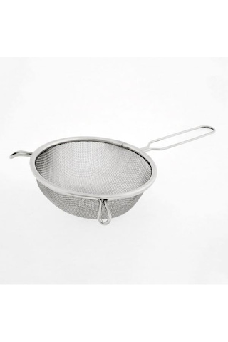 Un 007a Metal Saplı Süzgeç 18 Cm Gümüş