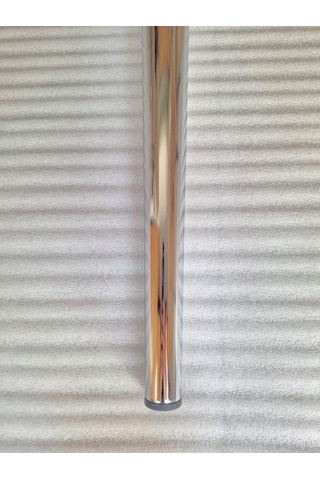 4 Adet-metal Konik Ayak-masa Ayağı-gümüş Renk-73.5cm- Boru Çapı 5.1cm