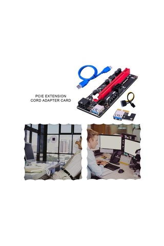 Pcı E 1X To 16X Usb 3.0 Riser Ekran Kartı Bitcoin 009S 9. Nesil