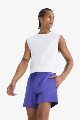 Defacto Defactofit Sporcu Baskılı Esnek Dokulu Kısa Boy Deniz Şortu B5952ax25hspr122 Mor