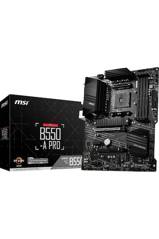 B550-a Pro Am4 Ddr4 Bellek 4400 Oc Hdmı Dp M.2 Usb3.2 Atx Anakart