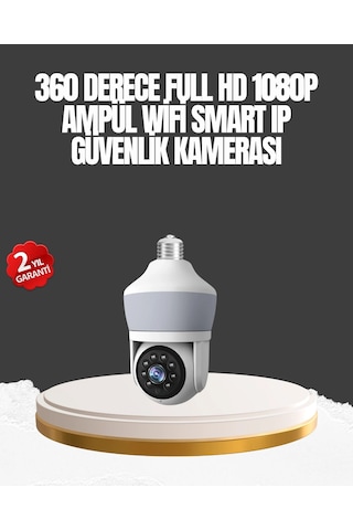 Gece Görüşlü Uygulamalı Akıllı Ampül Kamera