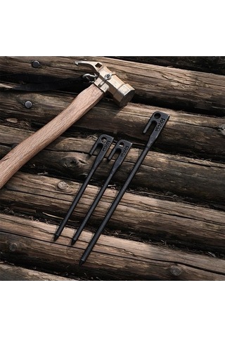 Bloomnest Dayanıklı 55 Çelik Çadır Kazığı - 200mm/300mm, Taşınabilir Kamp Aksesuarı, Çok Renkli Tasarım Çok Renkli