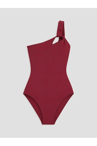 Lcw Dream Bordo Tek Omuz Kadın Mayo
