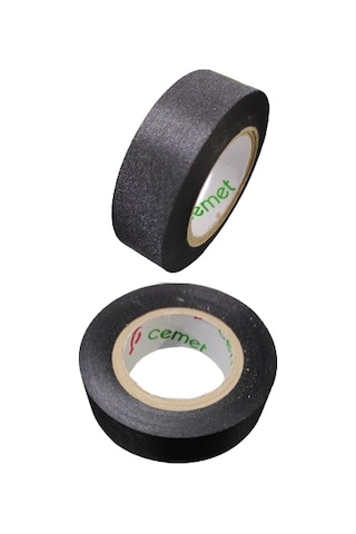 Tüysüz Bez Bant Elektrik Kablo Bandı 19 Mm X 15 Metre 5 Adet