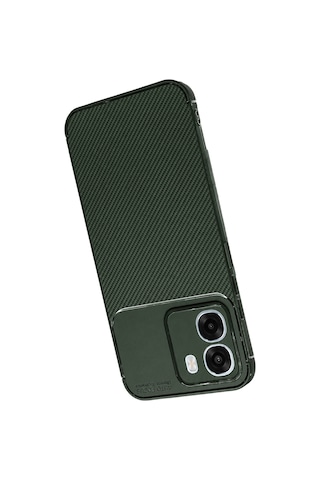 Newface - 105 - Oppo Oppo A6t 5g Auto Focus Karbon Kapak - - Spt-gld - Koyu Yeşil