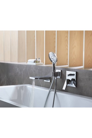 Hansgrohe Metropol Tek Kollu Banyo Bataryası Ankastre Cubuk Volan Krom