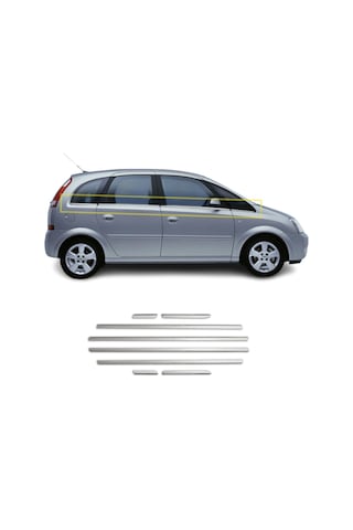AG-Tuning Opel Meriva A Krom Cam Çıtası 8 Parça 2003-2010 Arası Paslanmaz Çelik