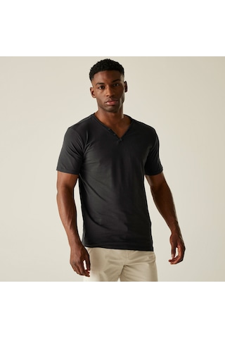 Regatta Dewi Erkek T-shirt-siyah Gri