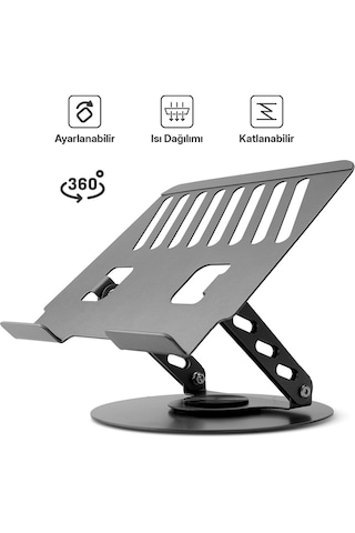 Daytona Power-way 360 Dönebilen Metal Ayarlı Macbook Uyumlu& Notebook Standı