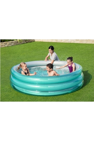 Bestway 51043 Şişme Havuz 201x53cm Yeşil Çok Renkli