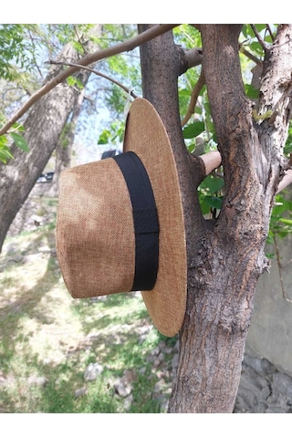 Suyutti Kostan Aksesuar Unisex Hasır Şapka Camel camel