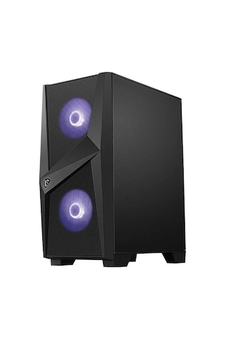 Msı Mag Forge 100m Temperlı Cam 2x120mm 1x120mm Argb Fan Psu Yok Gamıng Siyah Kasa