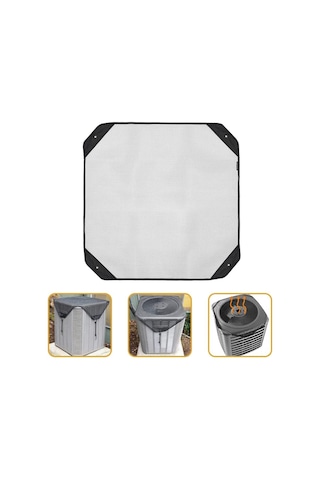 Shineyee Nylon Ağ Desenli Klima Koruması - 4 Sabit Kanca İle Rüzgarlı Hava Koruma, Toz Ve Yaprak Engelleme, Sulu Ve Soluk Dayanıklı