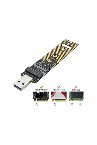 M.2 Nvme Ssd To Usb 3.0 Pcı-E 4767P Çevirici Kutusu Evo 960 970