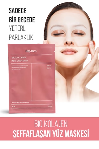 Royues Şeffaflaşan Kolajen Yüz Maskesi 34 G