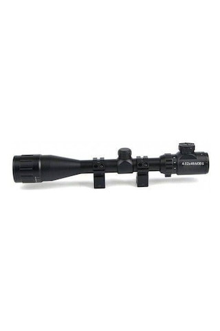 4-12x40aoeg Tüfek Dürbünü Mil Dot Kırmızı ve Yeşil Işıklı Lens