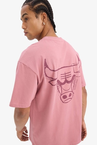 DeFactoFit NBA Chicago Bulls Boxy Fit Bisiklet Yaka Sırt Baskılı Kısa Kollu Tişört E2184AX25SMBR226