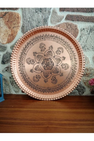 Modabakır Dekorasyon Tepsi Bakır 40 Cm Model:454555522