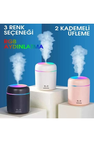 H2o Led Işıklı Mini Oda Hava Nemlendirici 5060